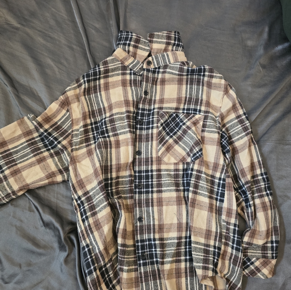 tan flannel